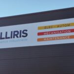 Façade du bâtiment Milliris avec enseigne Élec-Autom, Mécanisation, Maintenance