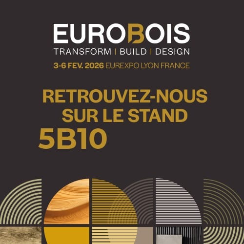 Lire la suite à propos de l’article Salon EUROBOIS – Retrouvez nous sur le stand 5B10