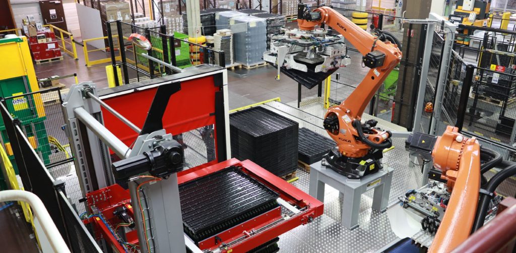 Cellule robotisée Kuka de préhension et de manutention