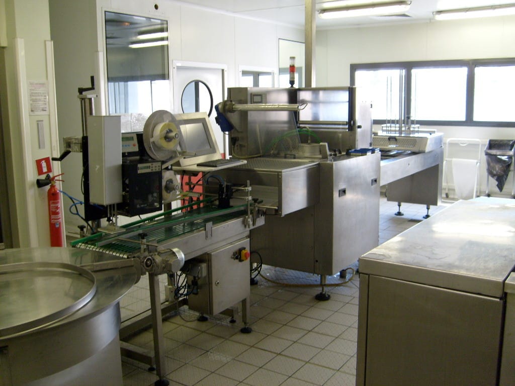 Ligne de conditionnement agroalimentaire en inox