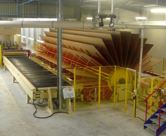 Ligne de production de panneaux